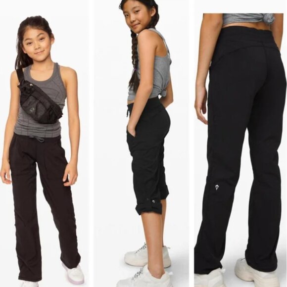 Ivivva by lululemon kids dance studio Live to Move pants black size 12 - Picture 16 of 16